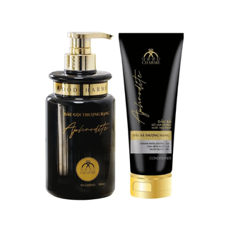 Combo Dầu Gội Dầu Xả Aphrodite Black (Full Vat)