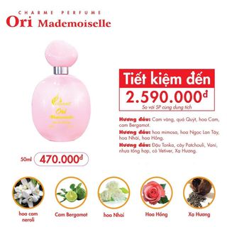 Nước Hoa Nữ Charme Ori Mademoiselle 50ml (Full Vat)