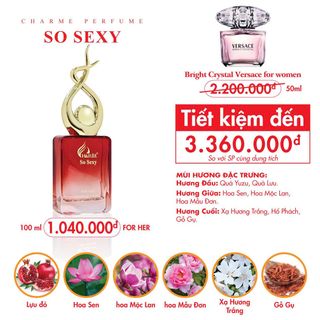 Nước Hoa Charme So Sexy 100ml (Full Vat)