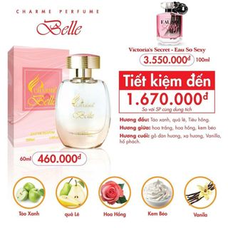 Nước Hoa Nữ Charme Belle 60ml (Full Vat)