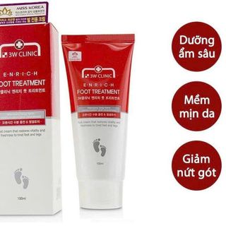 Kem Dưỡng Da Chân 3W Clinic 100g (Full Vat)