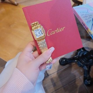 ĐỒNG HỒ NỮ CAO CẤP CATIƠR PANTHERE MẶT VUÔNG GOLD