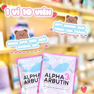 VIÊN KÍCH TRẮNG ALPHA ARBUTIN (Vỉ 10 Viên) (Full Vat)