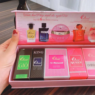 Bộ Set Nước Hoa Charme Mini (5 Chai x 10ml) (Full Vat)