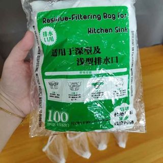 Set 100 túi lọc rác bồn rửa Residua