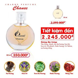 Nước Hoa Nữ Charme Chance 30ml (Full Vat)