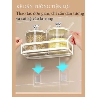 Sét 2 lọ đựng gia vị kèm khay nhựa