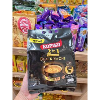 Cà Phê Hòa Tan Black Kopiko 2in1 Thái Lan 20 Gói (Full Vat)