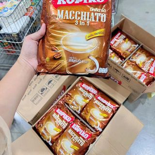 Cà Phê Sữa Hòa Tan Kopiko Macchiato 3in1 Thái Lan 20 Gói (Full Vat)