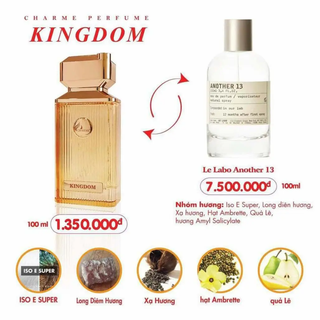 Nước Hoa Unisex Charme Kingdom 100ml (Full Vat)