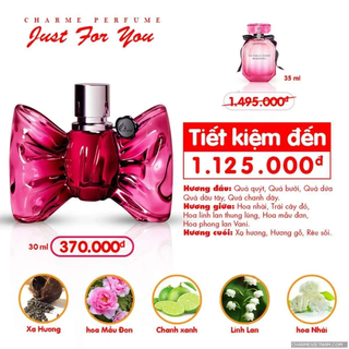 Nước hoa Nữ Charme Just For You 30ml (Full Vat)