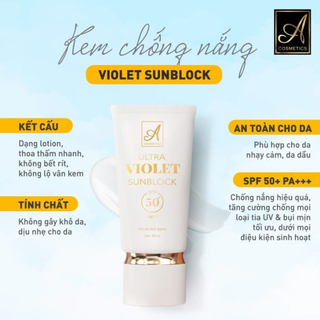 Kem Chống Nắng Violet Sunblock (Full Vat)