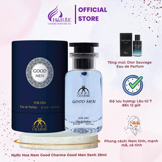 Nước Hoa Nam Good Charme Good Men Xanh 25ml (Full Vat)
