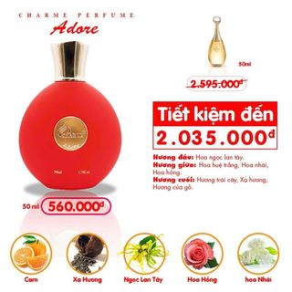 Nước Hoa Nữ Charme Adore 50ml (Full Vat)