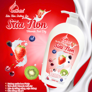 Sữa Tắm Dưỡng Thể Sữa Non Vitamin Trái Cây 1000ml (Full Vat)