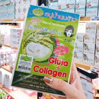 Xà Phòng Cám Gạo Jam Rice Milk Soap Thái Lan 60g (Full Vat)