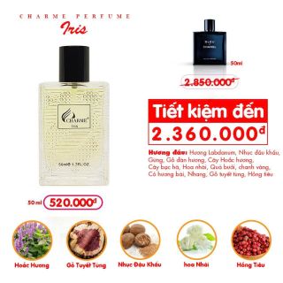 Nước Hoa Nam Charme Iris 50ml (Full Vat)