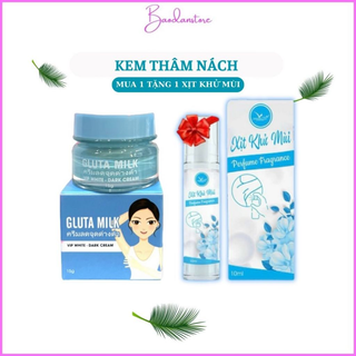 Kem Thâm Nách Gluta Milk (Mua 1 Tặng 1 Xịt Hôi Nách) (Full Vat)