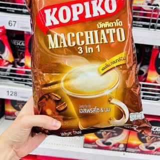 Bột Cà Phê Macchiato Kopiko 3in1 480g Thái Lan (Full Vat)