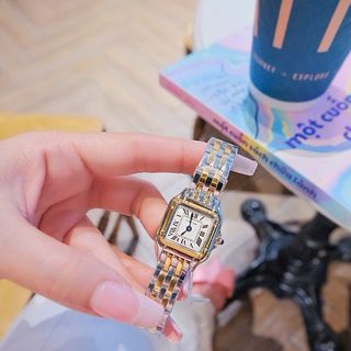 ĐỒNG HỒ NỮ CAO CẤP CATIƠR PANTHERE MẶT VUÔNG DEMI