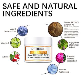 Kem dưỡng da tác động kép retinol collagen dưỡng ẩm, giảm melanin, làm sáng và chống nhăn