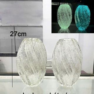 BÌNH CẮM HOA THỦY TINH PHÁT SÁNG 27CM