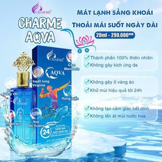 Xịt Khử Mùi Charme Aqva 20ml (Full Vat)