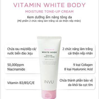 Kem Dưỡng Thể INVU Vitamin White 150ml (Full Vat)