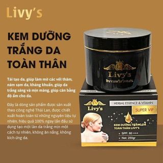 Kem Body Livy Đen Thái Lan Chính Hãng 250g (Full Vat)