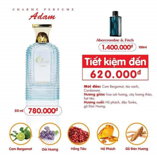 Nước Hoa Nam Charme Adam 50ml (Full Vat)