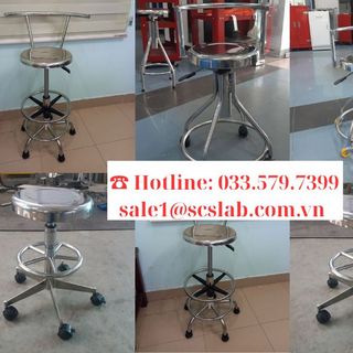 GHẾ INOX PHÒNG THÍ NGHIỆM SCS LAB - CHẤT LIỆU CAO CẤP