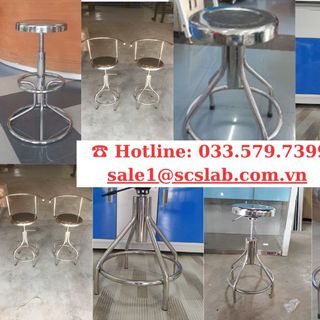 GHẾ INOX PHÒNG THÍ NGHIỆM SCS LAB - CHẤT LIỆU CAO CẤP