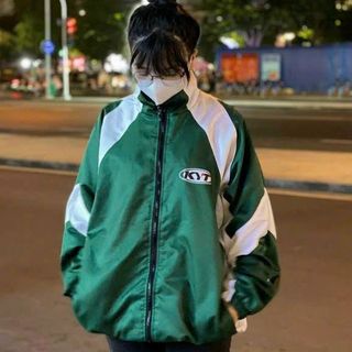 Áo khoác dù KYT nam nữ chất vải dù gió 2 lớp form rộng cổ đứng cao cấp