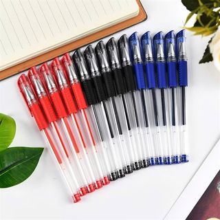 Set 100 Cây Bút Bi Mực Nước 0.5mm Cao Cấp – Mực Xanh & Đen