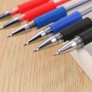 Set 100 Cây Bút Bi Mực Nước 0.5mm Cao Cấp – Mực Xanh & Đen