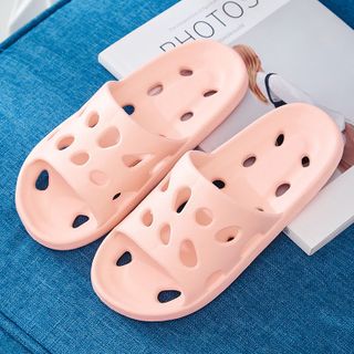 Dép Lỗ Eva Siêu Nhẹ Đi Trong Nhà Tắm Nhà Vệ Sinh, Đúc Nguyên Khối Khô Thoáng Không Thấm Nước TRANGBIHUE