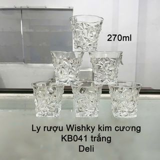 BỘ 6 LY UỐNG RƯỢU DELI KIM CƯƠNG KB041