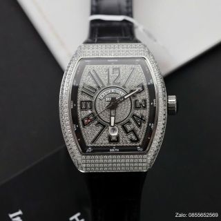 ĐỒNG HỒ NAM SIÊU CẤP PRANCK MULER FULL HỘT XOÀN AUTOMATIC ĐEN