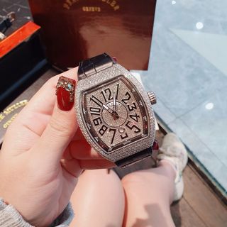 ĐỒNG HỒ NAM SIÊU CẤP PRANCK MULER FULL HỘT XOÀN AUTOMATIC ĐEN