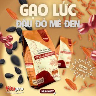 Bột gạo lứt đậu đỏ mè đen Vitapro (không đường)