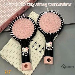 GƯƠNG LƯỢC HỒNG ĐEN CHARM KITTY
