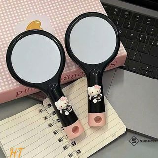 GƯƠNG LƯỢC HỒNG ĐEN CHARM KITTY