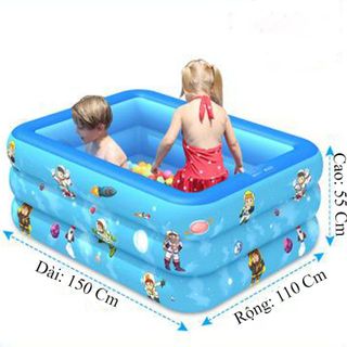 Bể bơi 1.5m 3 tầng 150-110-55cm