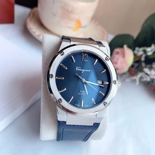 SĂN DEAL ĐỒNG HỒ NAM SIÊU CẤP XALVATORE F80 XANH DÂY DA FULLBOX