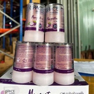 Lăn Khử Mùi Đá Khoáng Grace Hương Măng Cụt (Thùng 288 Hủ x 70gr)