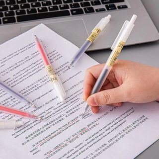 Bút bi mực gel thân mờ giá sỉ