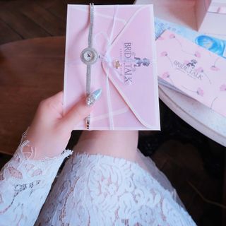 ĐỒNG HỒ NỮ CHÍNH HÃNG BRIDE TALK MẶT TRÒN FULL ĐÁ MINI FULLBOX