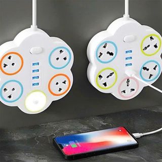 Ổ CẮM ĐIỆN HÌNH HOA 4 CỔNG USB THÁI LAN