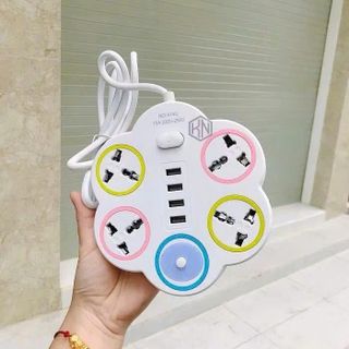 Ổ CẮM ĐIỆN HÌNH HOA 4 CỔNG USB THÁI LAN