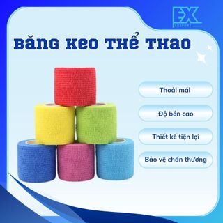 BĂNG KEO THỂ THAO VẢI TỰ DÍNH ÊM ÁI, CHỐNG LẬT CỔ CHÂN KEO DÍNH CHẮC, BẢO VỆ CHÂN KHỎI CHẤN THƯƠNG EXPORT
